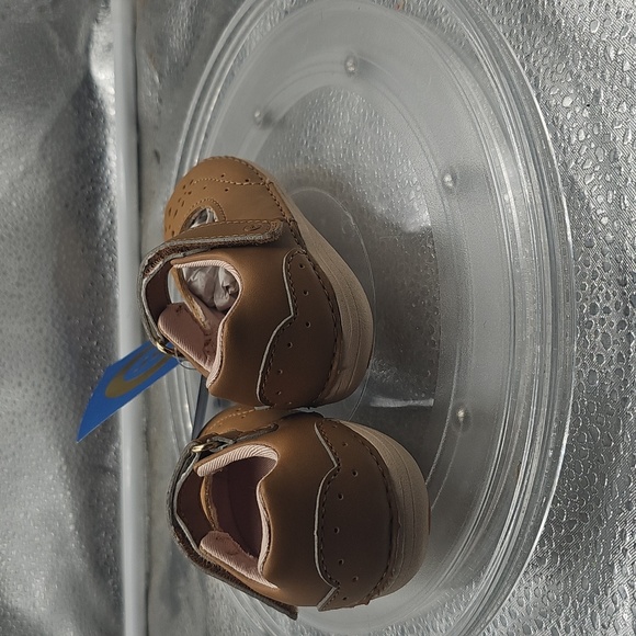 H Stride Rite Mary Jane Style Shoes Brown And Tan - Picture 4 of 6